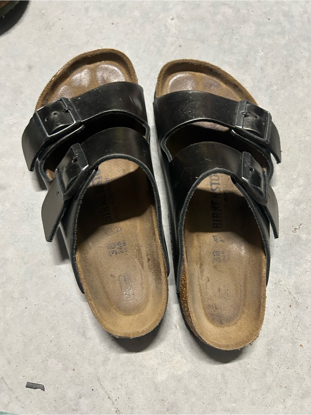 Birkenstock Black Double-Strap Slide Sandals - Picture 5 of 6
